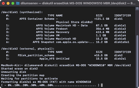 mac boot camp terminal emulator